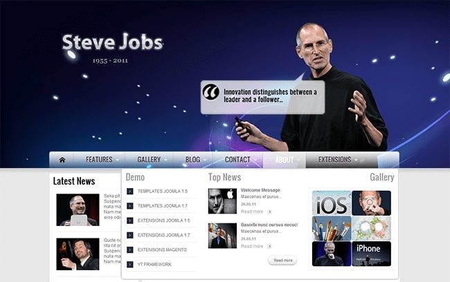 Mẫu thiết kế website cá nhân đẹp